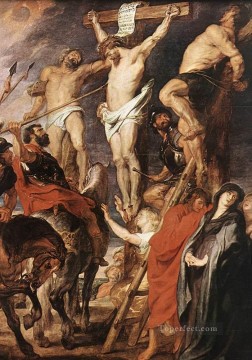 Cristo en la cruz entre los dos ladrones Barroco Peter Paul Rubens Pinturas al óleo